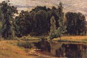Ivan Shishkin The Pond in the old Flower gardens oil on canvas